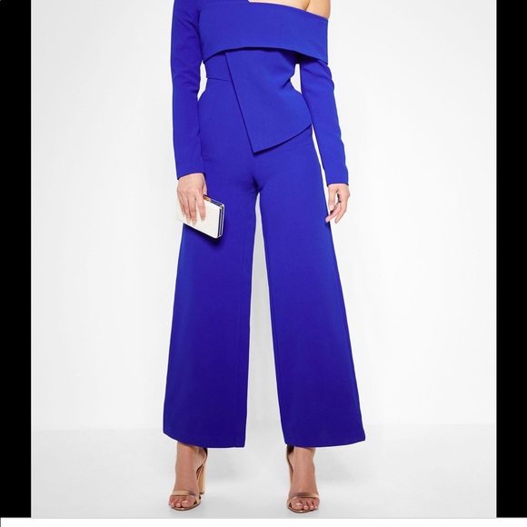 Chic Lavish Alice one Shoulder Wide Leg Jumpsuit - Picture 5 of 10